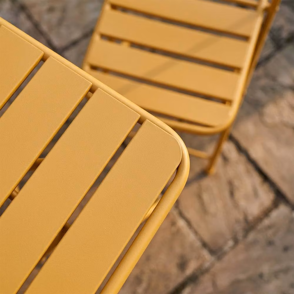 Artemis Home Colourways Vibrant Folding Patio or Balcony Set in Yellow – 3