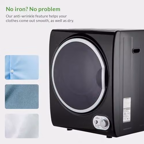 Willow WTD25 2.5kg Freestanding Vented Compact Tumble Dryer, Black – 2