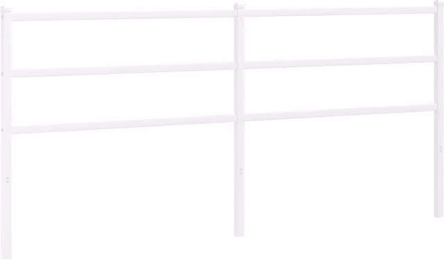 Berkfield Home Classic Metal Headboard in White, 180 cm – 1