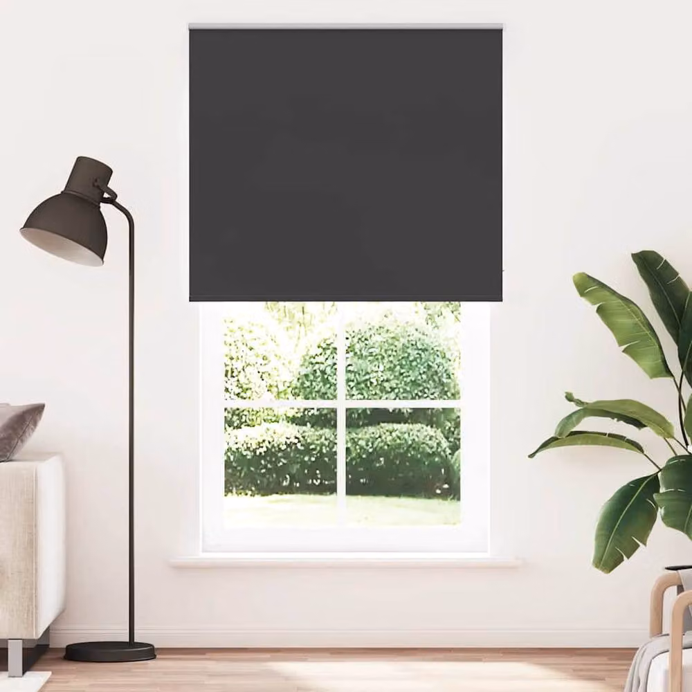 Berkfield Home Blackout Roller Blind, Black, W: 125 cm, H: 210 cm – 2