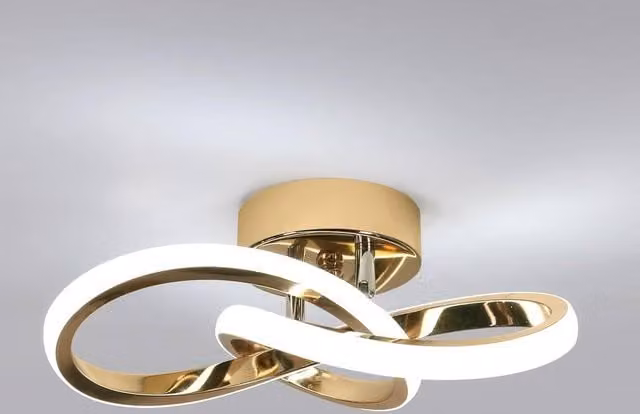 COMELY Modern LED Ceiling Light, 22W, Gold, Cool White 6500K – 1