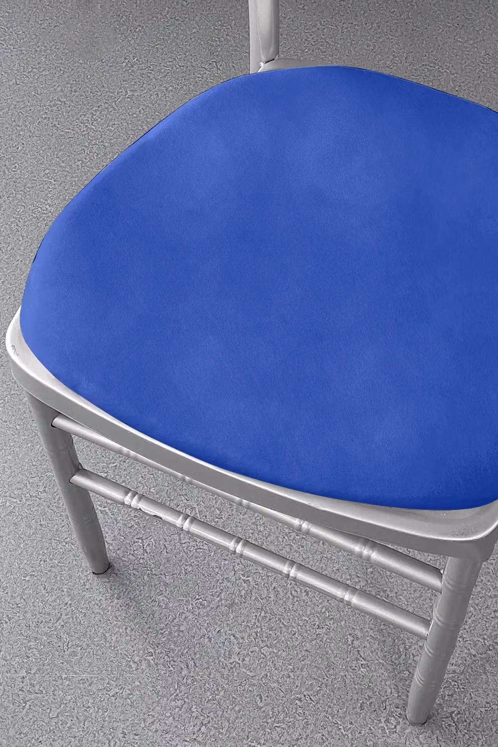Neel Blue Pack of 10 Soft Spandex Dining Chair Pad Covers in Blue – 2