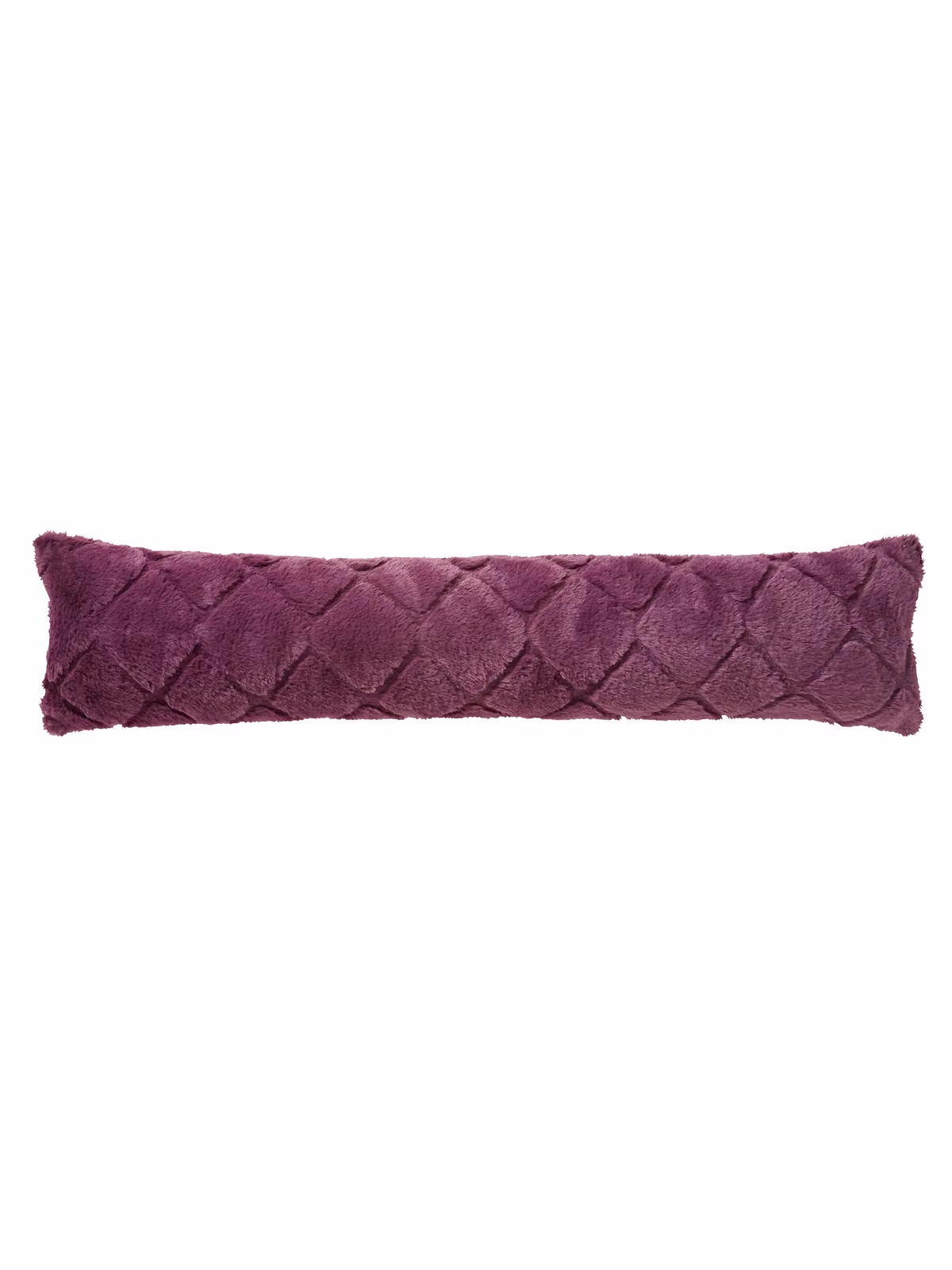 Catherine Lansfield Cosy Diamond Faux Fur Draught Excluder in Purple – 3