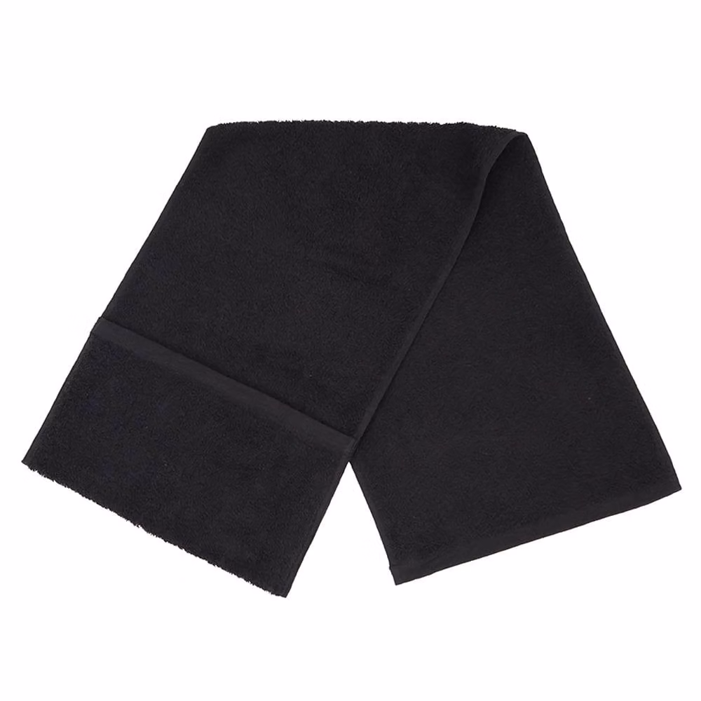 Towel City Pocket Gym Towel in Black Cotton – 2