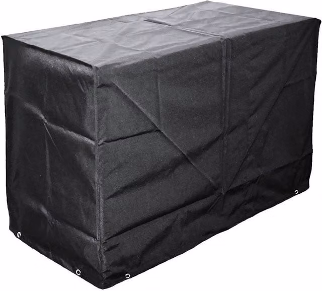 Cozy Bay Furniture EZBreathe Universal 4 Burner BBQ Cover in Black, W/D/H: 165 x 90 x 63 cm