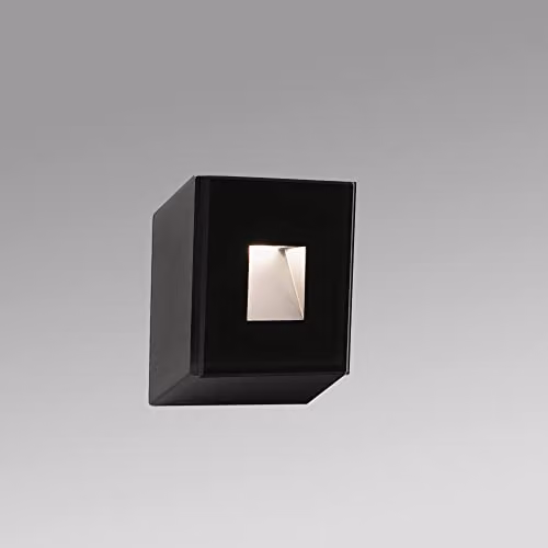 Netlighting Dart Outdoor Recessed LED Wall Lamp in Matt Black with 3000K Warm White Light – 2