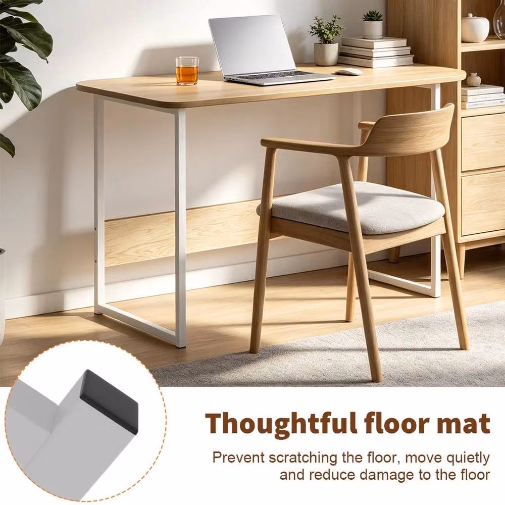 FORGEVIO White Modern Computer Desk and Study Table for Home Office – 2