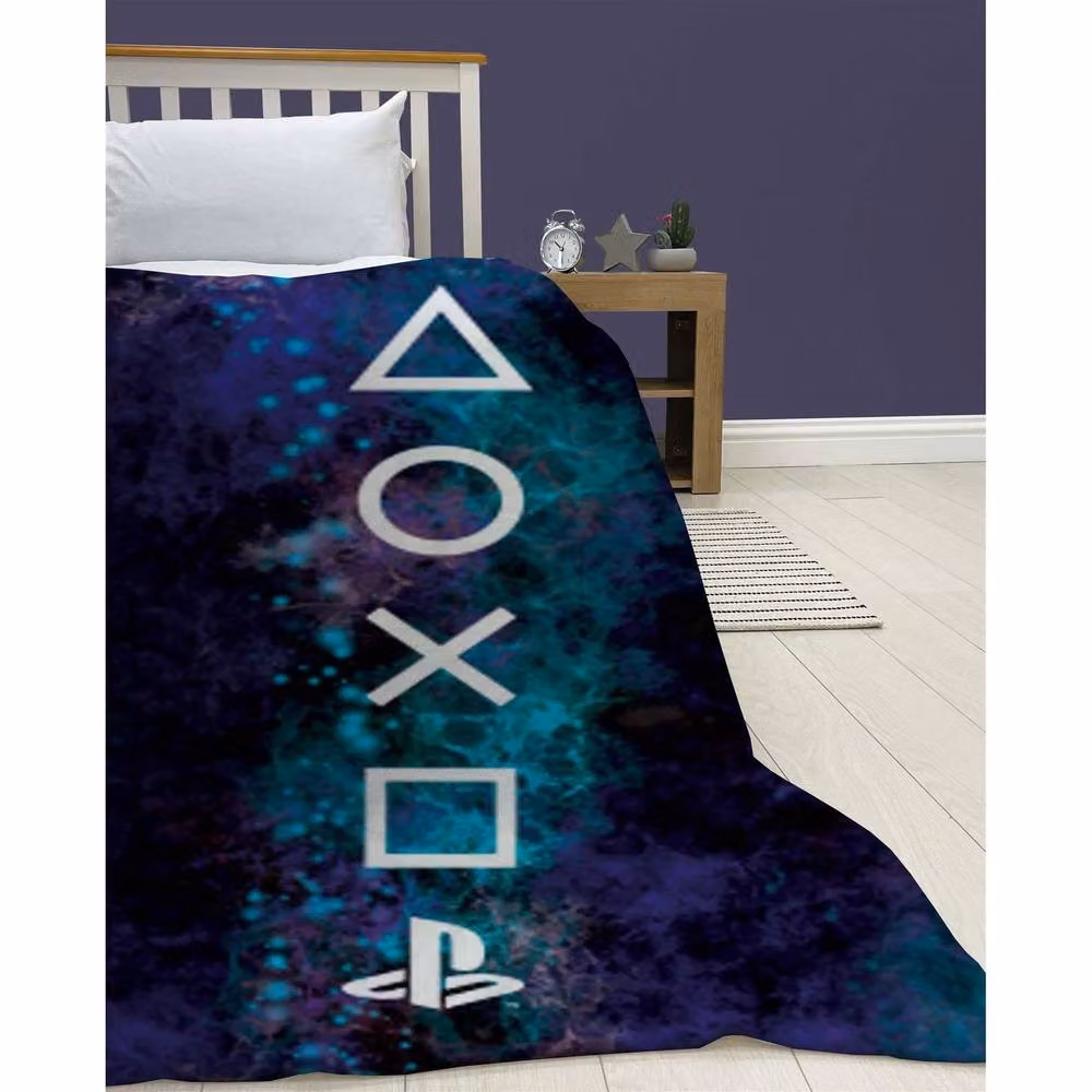 Playstation Multicolour Fleece Nebula Crib Blanket – 3