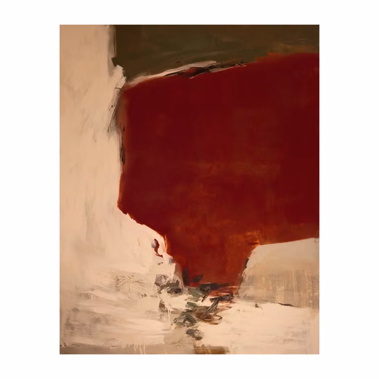 Dome Deco DUNE Abstract Red Wall Art Painting Reproduction