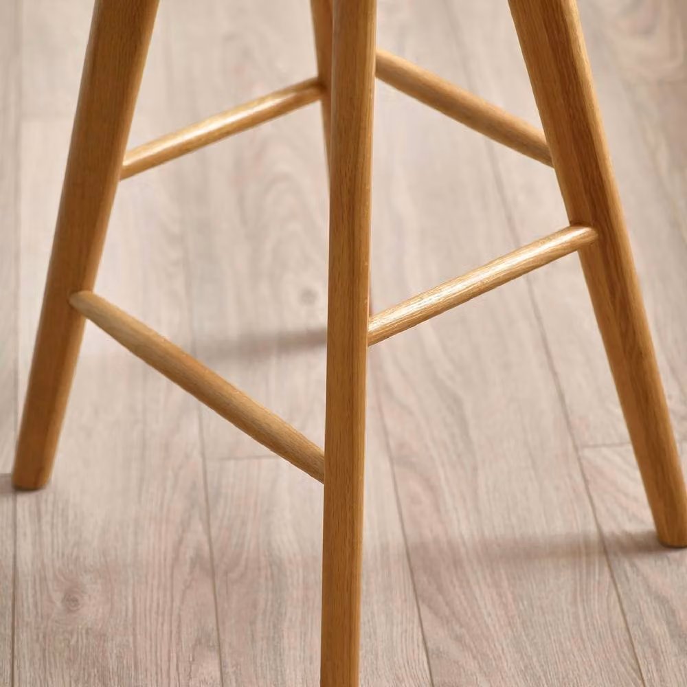 netfurniture Richmond Bar Stool in Brown Rubberwood – 4