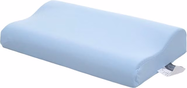 Livingandhome Soft Memory Foam Pillow with Removable Machine Washable Cover in Blue
