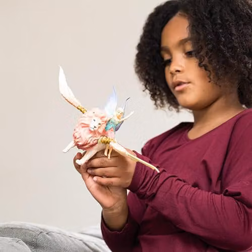 Schleich bayala Fairy in Flight on Winged Lion Pink and Multicolour Fantasy Animal Figure – 3