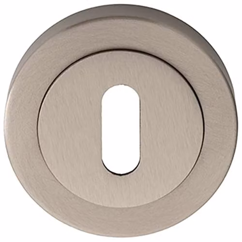 Loops 50mm Lock Profile Escutcheon with Concealed Fix in Brushed Silver