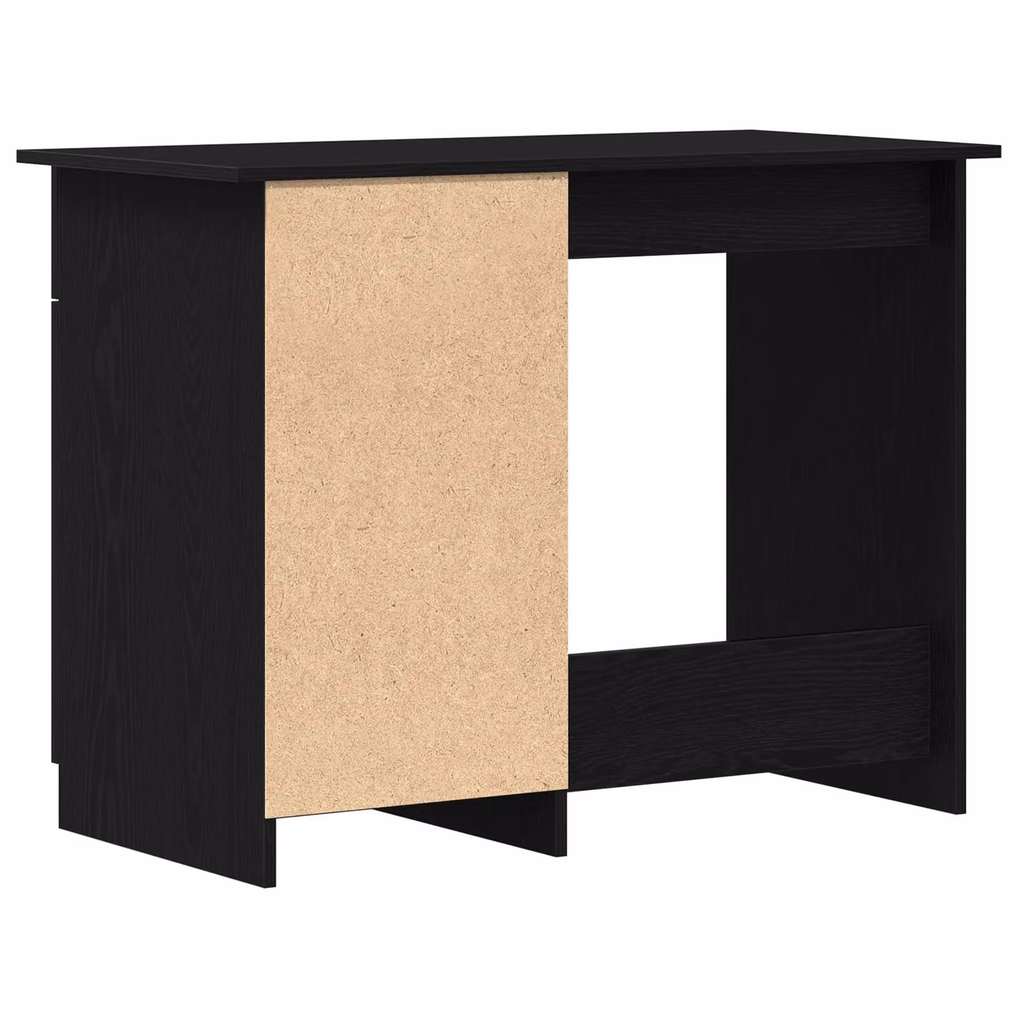 Berkfield Home Modern Writing Desk in Black Oak Engineered Wood W/D/H: 100 x 50 x 76 cm – 4