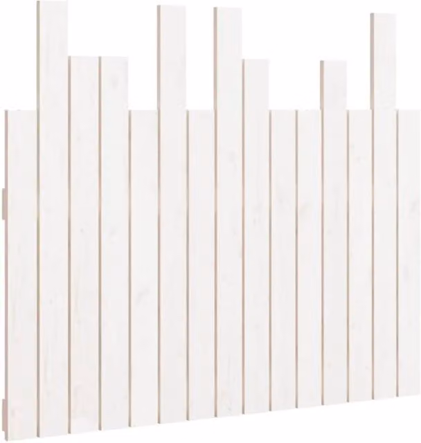 Berkfield Home White Solid Wood Pine Wall Headboard W/D/H: 95.5 x 3 x 80 cm – 1