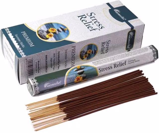 KDMD Aromatika Hexagonal Charcoal-Free Incense Sticks for Stress Relief and Relaxation in Brown