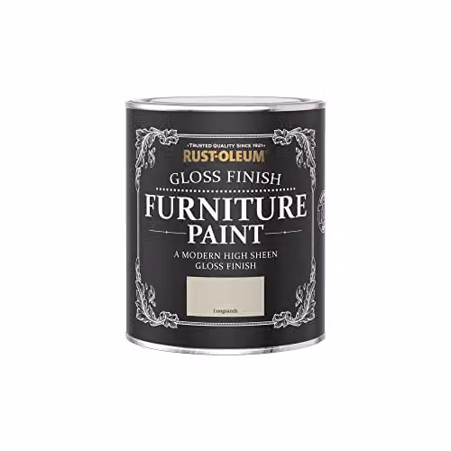 Rust-Oleum Gloss Furniture and Skirting Board Paint, Beige and Yellow, 750ml – 2