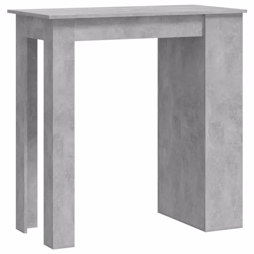Berkfield Home Bar Table with Storage Rack in Concrete Grey, W/D/H: 102 x 50 x 103.5 cm – 2