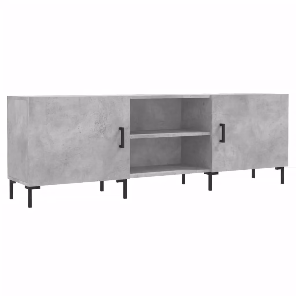 Berkfield Home Industrial TV Cabinet in Concrete Grey, W/D/H: 150 x 30 x 50 cm – 2