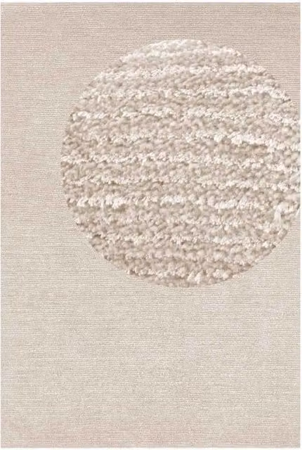 Hanse Home Plain Beige Rectangular Polyester Rug