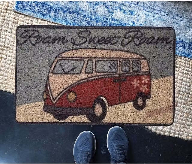 Nicoman Rome Sweet Rome Novelty Spaghetti Door Mat, Multicolour, W: 70 cm, D: 44 cm
