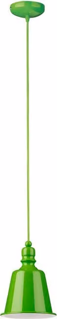 Orsina Modern Green Metal Cone Pendant Light with Adjustable Height