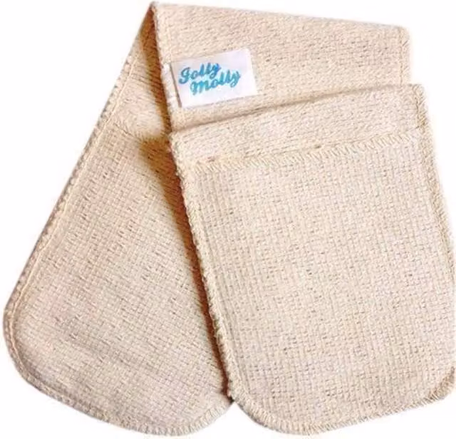 Dexam Bump Cloth Double Oven Gloves in White Cotton