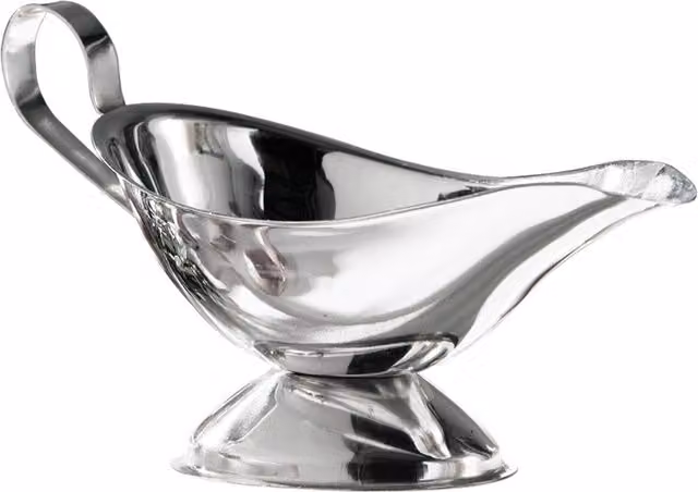 Orsina Stainless Steel Drip-Free Gravy Boat Jug, Silver, 230 ml