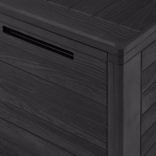 vidaXL Garden Storage Box in Grey Plastic, W: 44 cm, D: 44 cm, H: 55 cm – 4