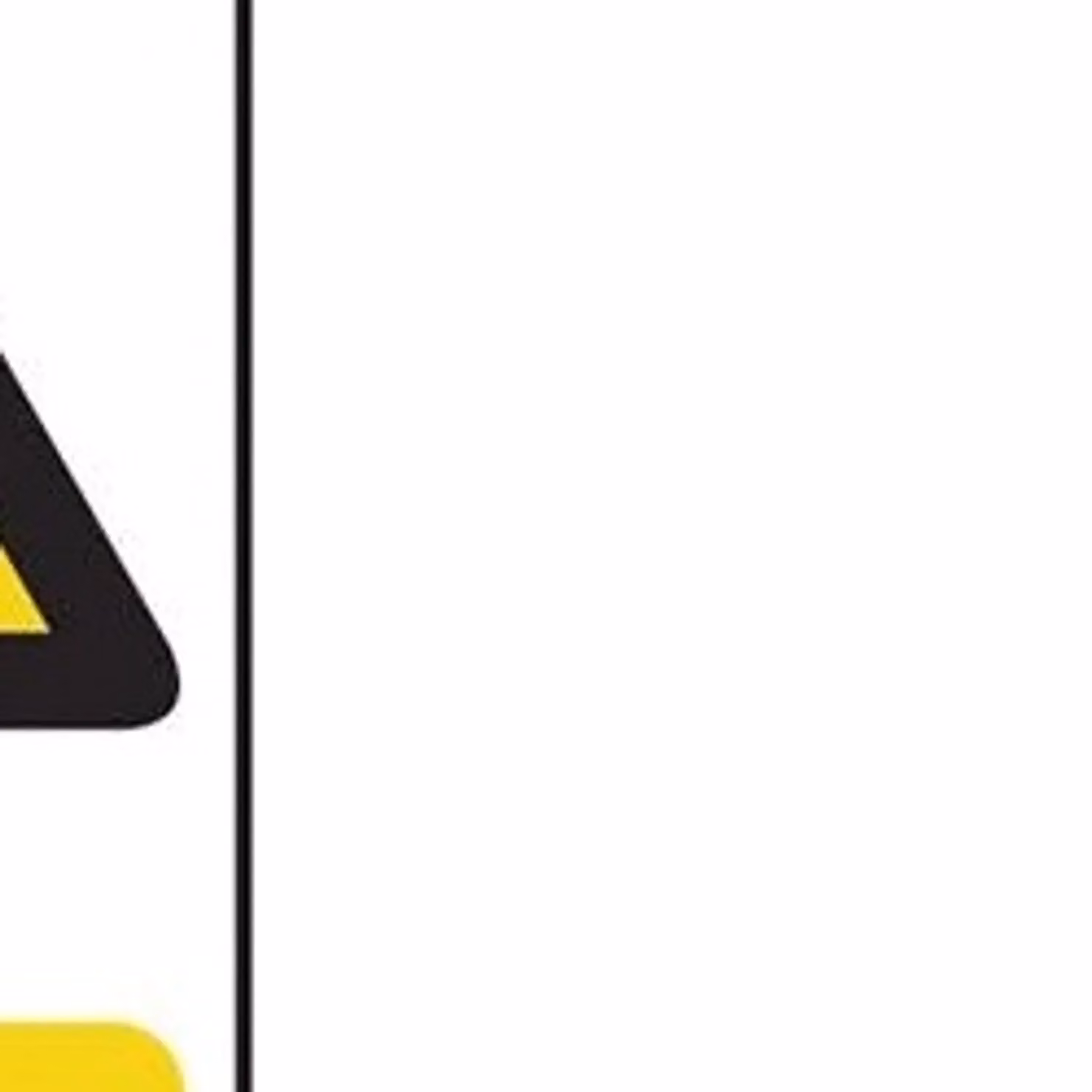 Scan Danger Men At Work PVC Sign, Yellow and Multicolour, W: 20 cm, H: 30 cm – 2