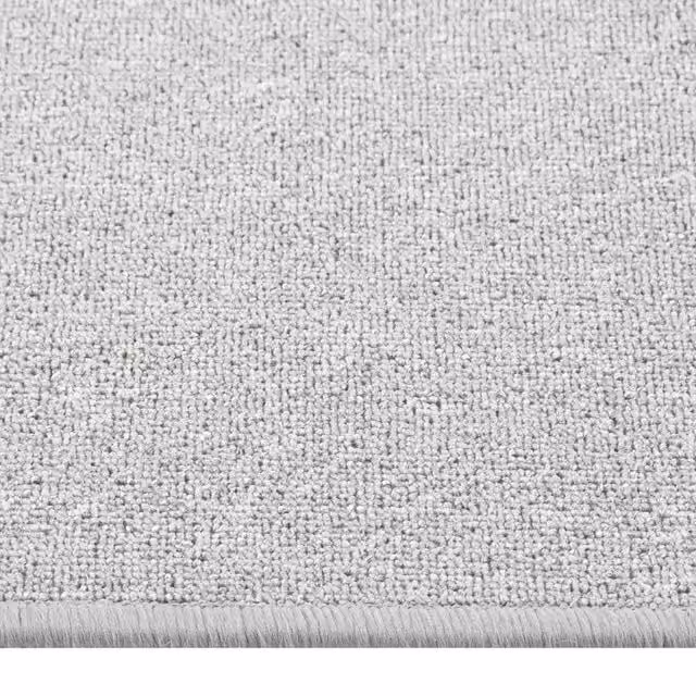 Berkfield Home Elegant Carpet Runner in Light Grey, W: 80 cm, L: 300 cm