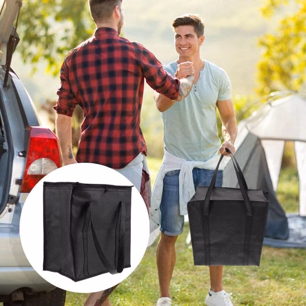SPETLEK Insulated Freezer Shopping Bags in Black – 5