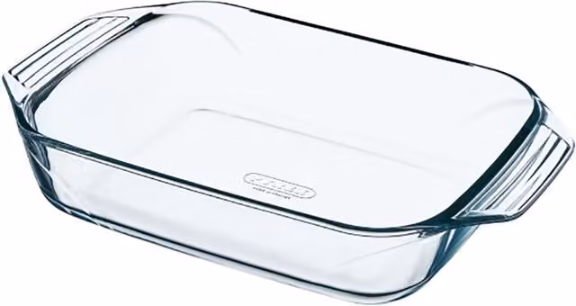 Pyrex Optimum Rectangular Glass Roasting Dish, Transparent, 25 cm