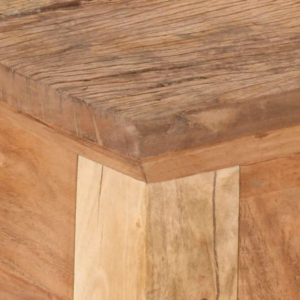 Berkfield Home Rustic Console Table in Brown, Solid Acacia and Reclaimed Wood, W/D/H: 90.5 x 30 x 75 cm – 3