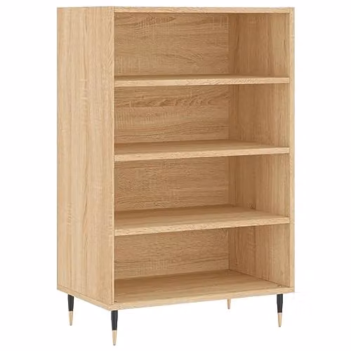 vidaXL Modern Highboard in Brown Sonoma Oak, W/D/H: 57 x 35 x 90 cm