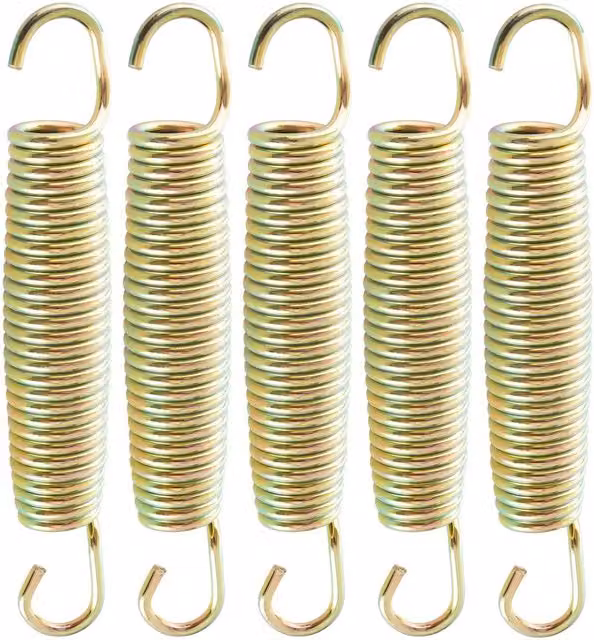 AREBOS Replacement Trampoline Spring Set, 36 Pieces, 215mm, Gold
