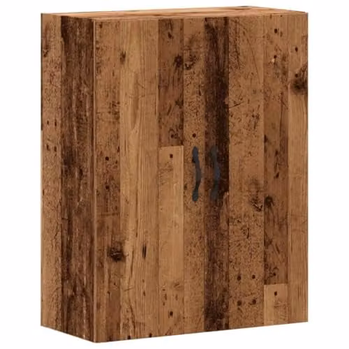 vidaXL Wall Mounted Cabinet in Old Wood Brown, W/D/H: 69.5 x 34 x 90 cm – 1