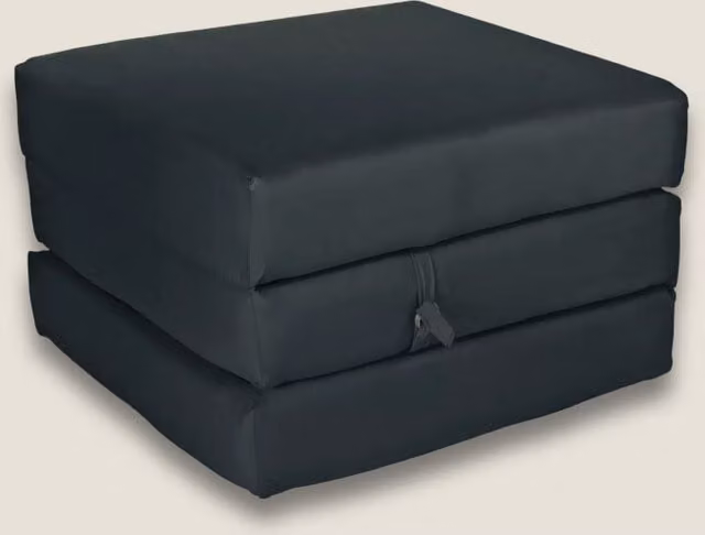 Kaikoo Black Single Cube Chair Bed for Childrens Rooms