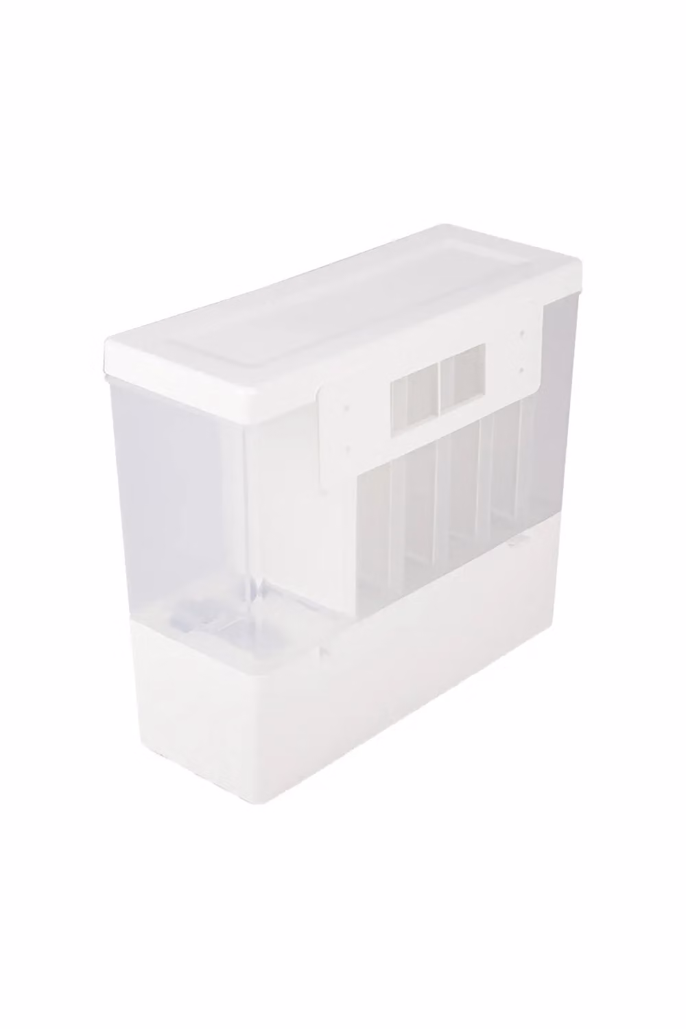 Living and Home 6-Grid 10L Cereal Dispenser with Measuring Cup, Wall-Mounted White Kitchen Food Storage Organizer – 3