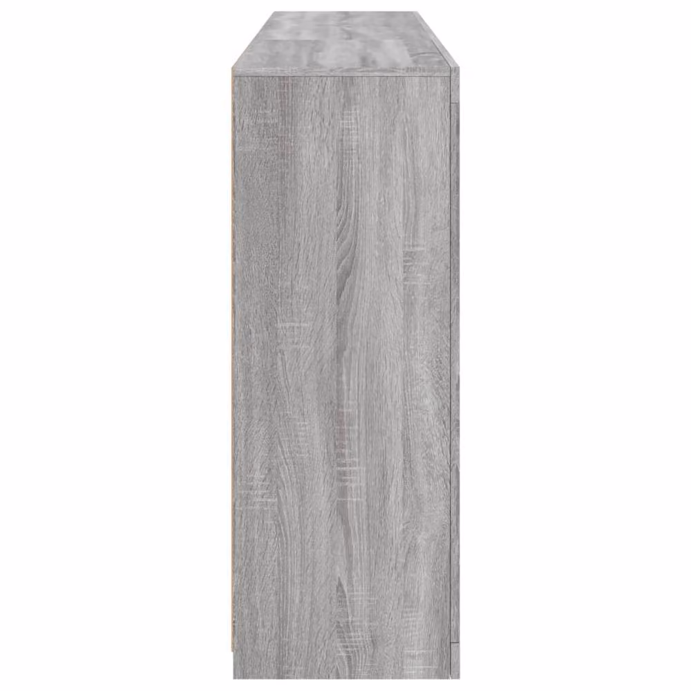 Berkfield Home Modern Grey Sonoma Sideboard with Integrated LED Lights, W: 162 cm, D: 37 cm, H: 100 cm – 7