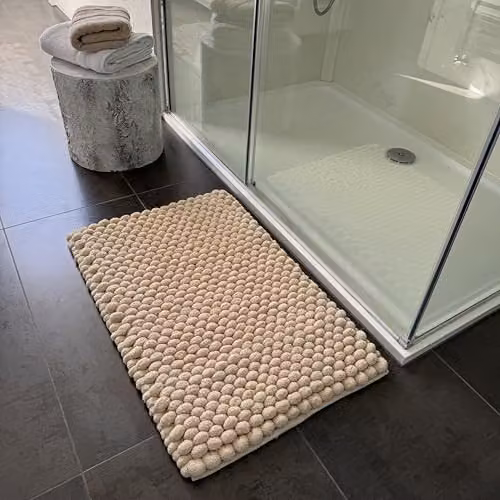 Allure Bath Fashions Bobbi Giant Bobble Bath Mat, Stone, W: 50 cm, D: 80 cm – 2