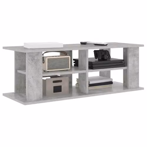 vidaXL Modern TV Stand in Concrete Grey, W/D/H: 96 x 35 x 33.5 cm