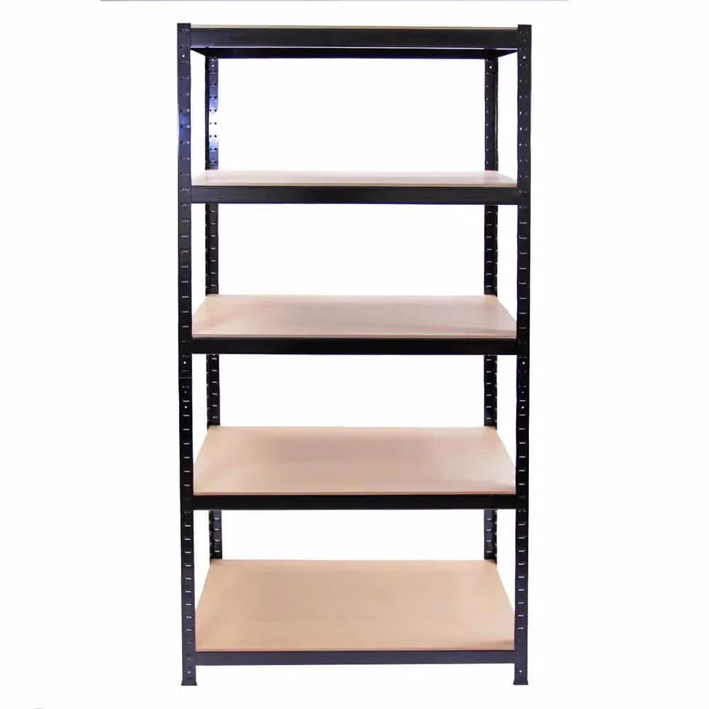 Monstershop T-Rax Metal Storage Shelving Unit, Black, W: 90 cm, D: 45 cm, H: 180 cm – 2