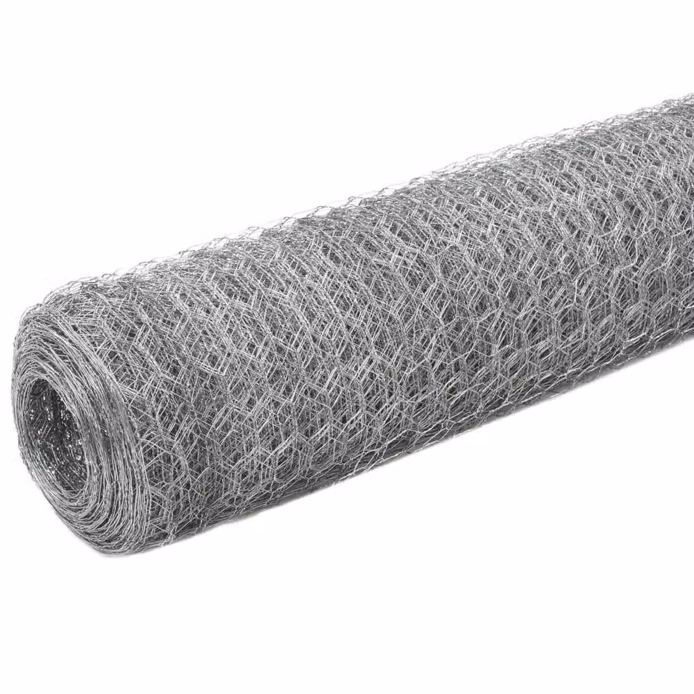 Berkfield Home Sturdy Galvanised Steel Chicken Wire Fence, Silver, W/H: 1.2 x 25 m – 2