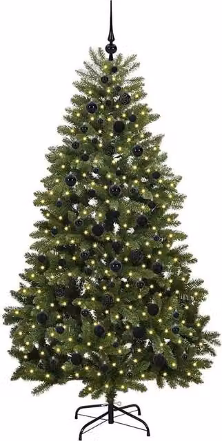 Berkfield Home Elegant Green Artificial Christmas Tree with Stand, Height: 210 cm – 1