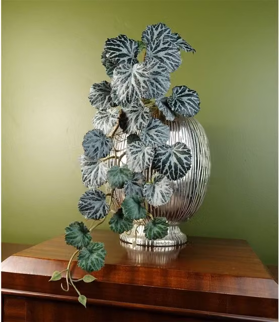 Green Artificial Trailing Begonia Unpotted Hanging Plant