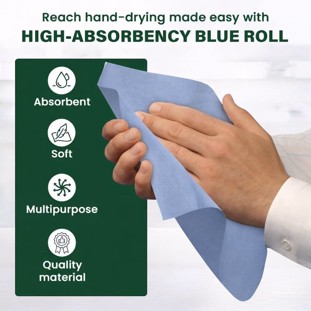 ECONX Blue 2-Ply Paper Hand Towel Centrefeed Rolls, 12 Pack – 4