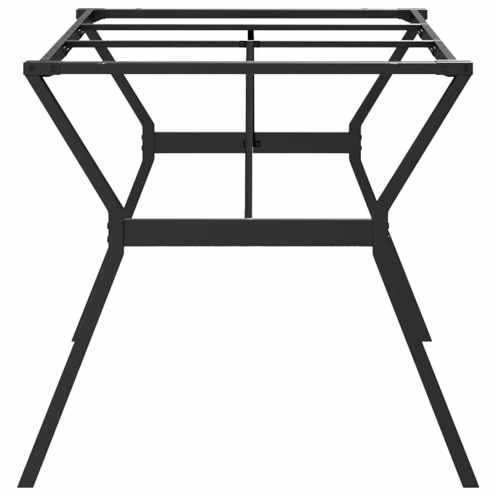 Berkfield Home Y-Frame Dining Table Legs in Black Cast Iron W/D/H: 180 x 80 x 73 cm – 2