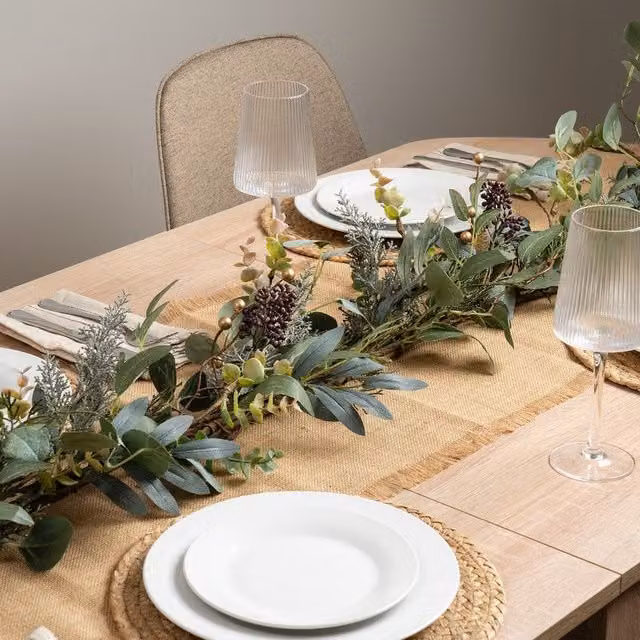 Scottish Everlastings Ltd Rustic Green Eucalyptus Foliage Garland, 180 cm – 1