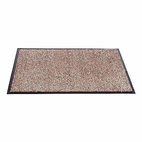 SENTRY Barrington Non-Slip Cotton Washable Mat in Beige – 1